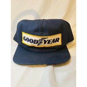 Vtg Goodyear Tires Auto Belts Hose Trucker Mesh Hat Cap Snapback Patch HTF